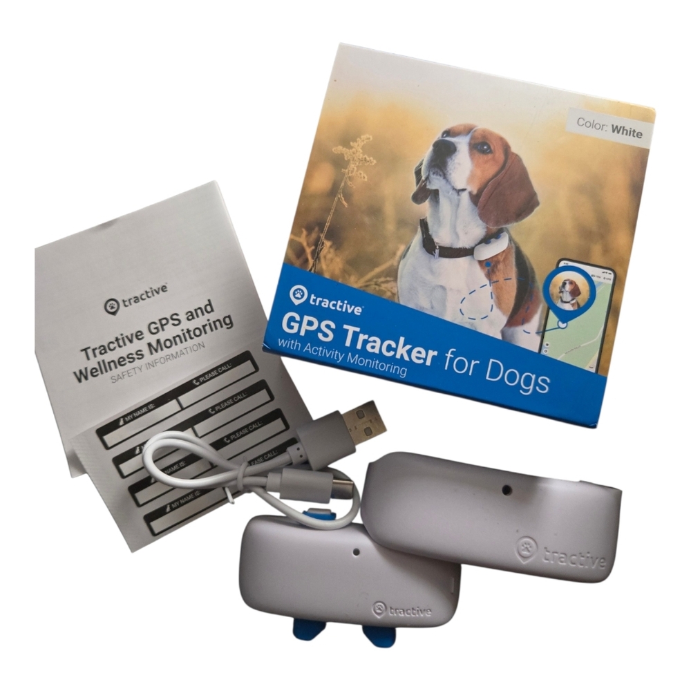 Tractive GPS Tracker for Dogs with Activity Monitoring - White